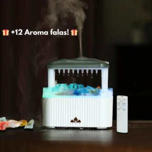 RainDrop AromaMist – Lagështues Ajri me Efekt Pika Shiu dhe Dritë Relaksuese