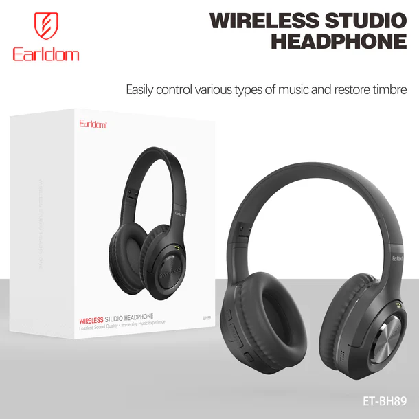 Kufje Over-Ear Earldom BH89 Wireless me Bluetooth 5.4 - Figura 2
