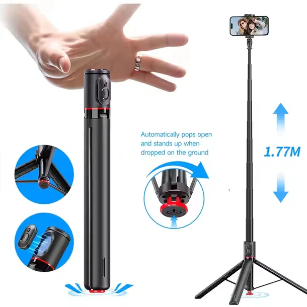 Selfie stick tripod TT01 me hapje automatike, 177 cm - Figura 4