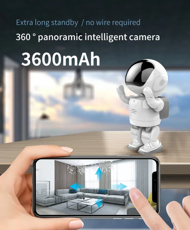 Kamerë Robot WiFi 1080P me Detektim Lëvizjeje dhe Audio Dypalëshe - Figura 2