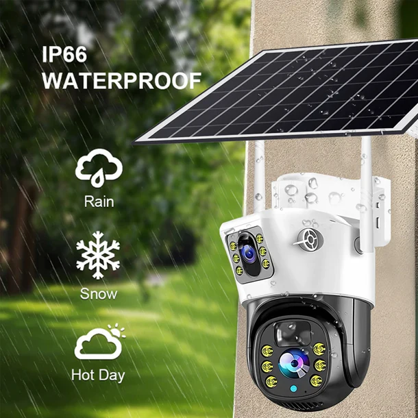 Kamerë Sigurie Solare 4G VCS09-G 6MP me Dy Lente (V380 Pro) - Figura 2