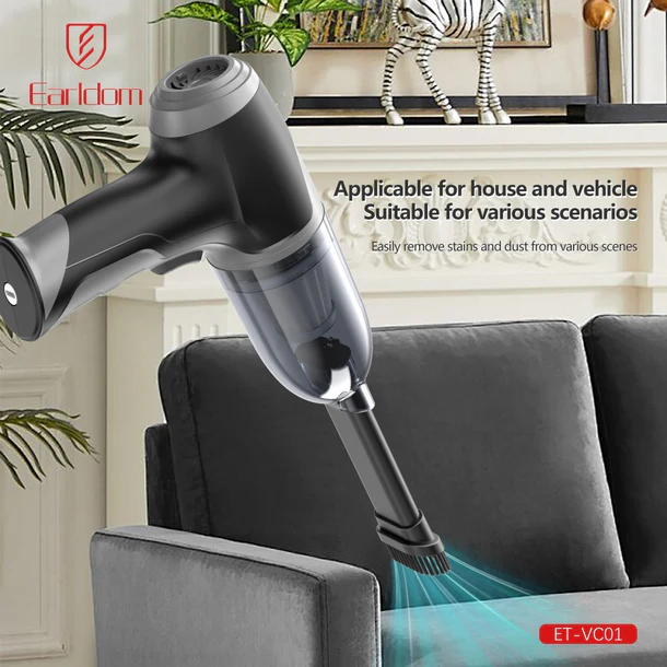 Earldom VC01 CarClean Pro – Fshesë Portative 6000Pa për Veturë dhe Hapësira të Vogla - Figura 2