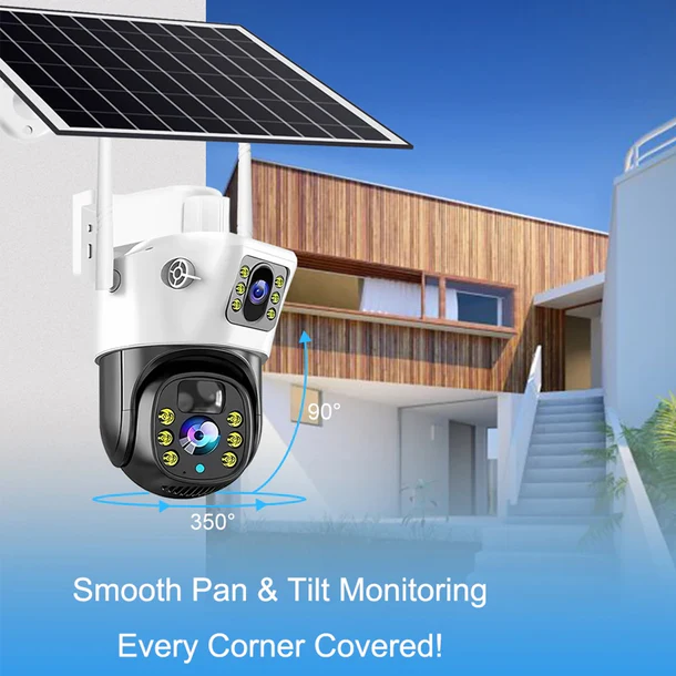 Kamerë Sigurie Solare 4G VCS09-G 6MP me Dy Lente (V380 Pro) - Figura 4