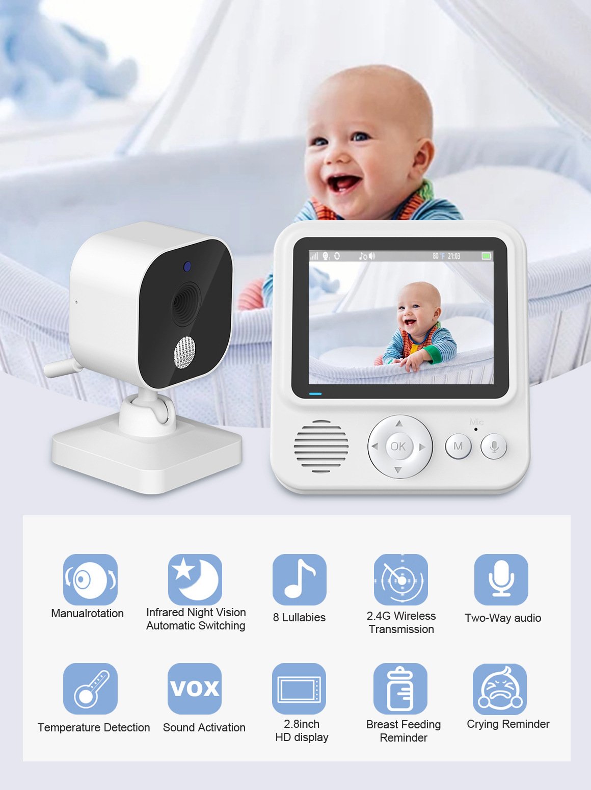 Monitor për Bebe ABM900 - Figura 4