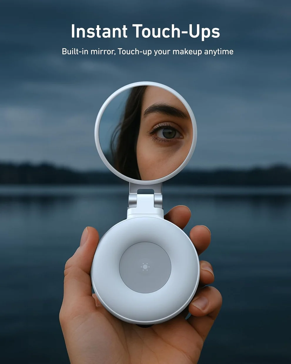 Dritë Magnetike për Selfie me Pasqyrë LED 360° - Figura 4