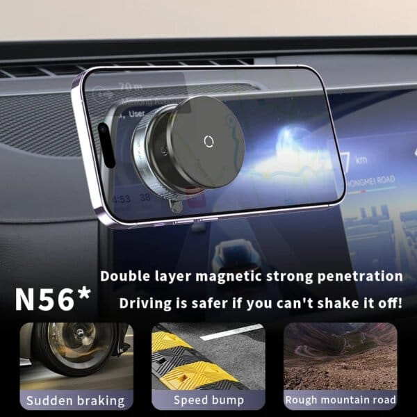 K007S Mbajtes Telefoni Magnetik Plus Wireless Charger - Figura 2