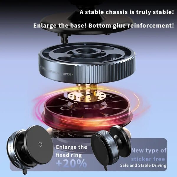 K007S Mbajtes Telefoni Magnetik Plus Wireless Charger - Figura 3