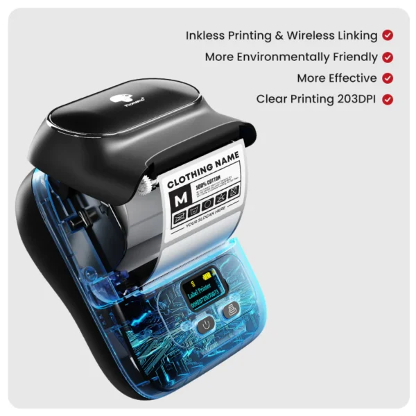 Phomemo M110 Bluetooth Label PRINTER Termal - Figura 3