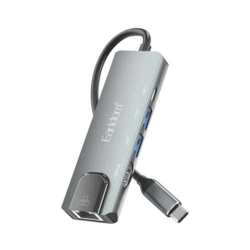 Earldom W27 SmartHub – Adapter 5n1 për Laptop, Tablet dhe Pajisje Type-C