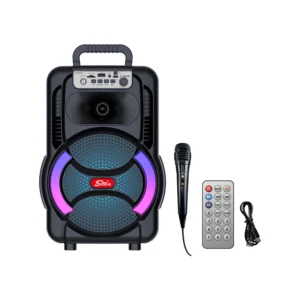 8166 PartyGo – Zmadhues Zëri Portativ 8” me Bluetooth, LED dhe Karaoke