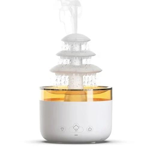 Aromatizues Cloud Rain me Humidifikues dhe Ndriçim LED
