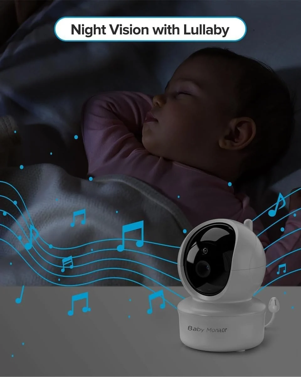 Baby Monitor SM530A me Ekran 5”, Kamerë PTZ dhe Night Vision - Figura 3