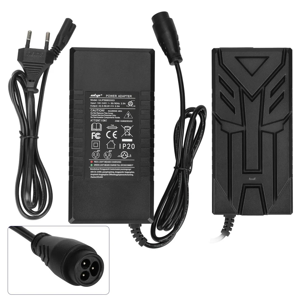 Adapter për Trotinet Elektrik- 42V - 58.8V - 2.0A