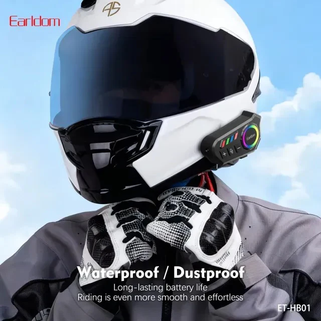 Kufje Wireless për Motocikletë me Mikrofon Earldom HB01 - Figura 2