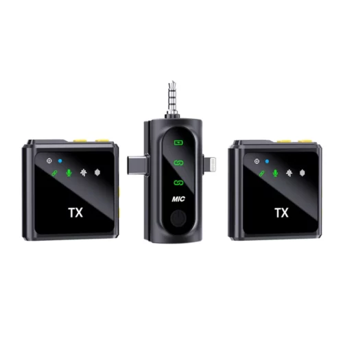 Mikrofon Wireless F19 me 2 Mikrofona dhe Marrës 3 në 1