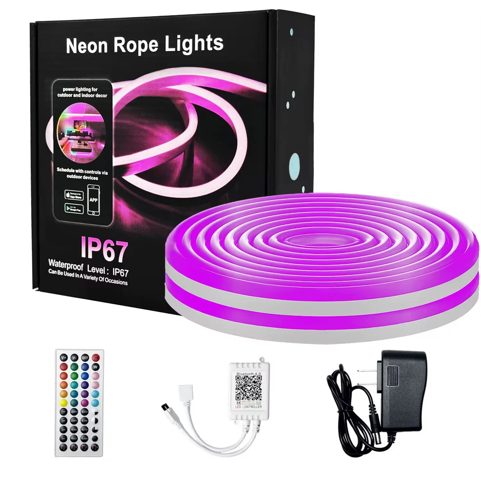 Shirit LED Neon RGBIC 5m me Sinkronizim Muzike