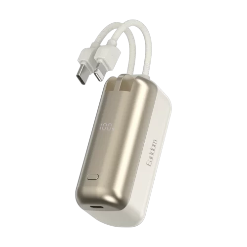 Powerbank Mini Earldom ET-PD68 10000mAh 22.5W me Kabllo USB-C & Lightning