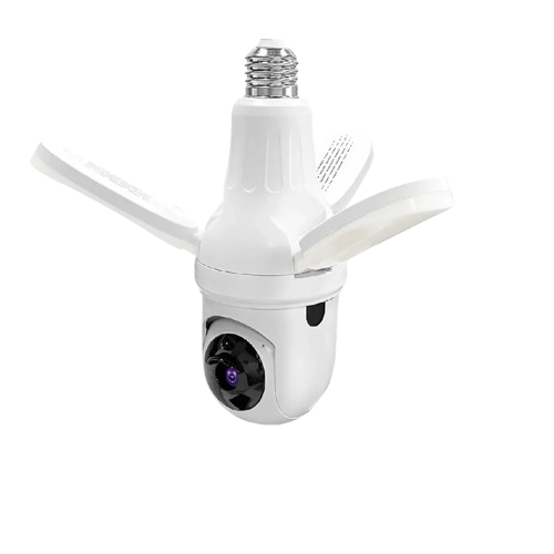 Kamerë Sigurie në Formë Llambe V380 Q28-L 3MP WiFi PTZ