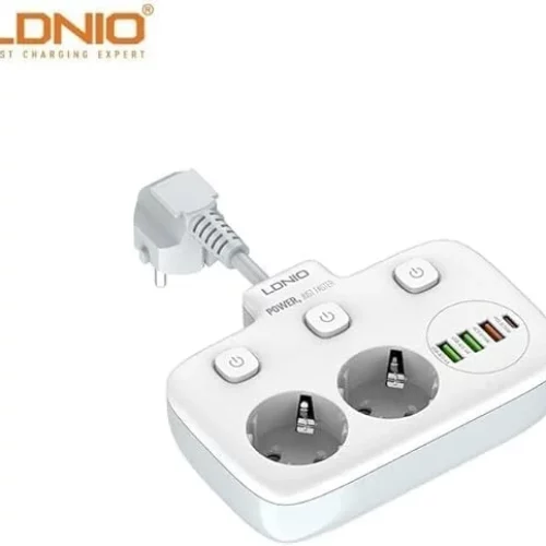 Kabllo Vazhdues LDNIO SE-4215 Tower 2500W me USB dhe PD 20W